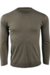 SKLST005 olive 128 long sleeved men' s T shirt 00101-LVC online ordering basic type typical classic whole cotton cotton 100% relatively good absorb sweat tee shirts good humidity absorbency long sleeved sporty breathable tees supplier long sleeved tshirt